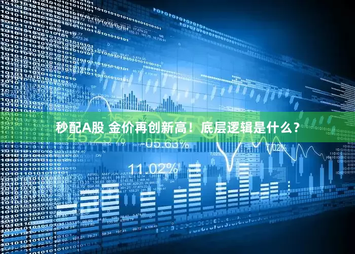 秒配A股 金价再创新高！底层逻辑是什么？